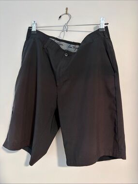 Hogan Black Men's Flat Front Shorts